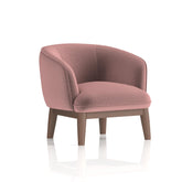 Dynamic Lulu Fabric Armchair With Wooden Legs Old Rosa - SF000003 DD